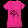 Ladies' Jersey Short-Sleeve Deep V-Neck T-Shirt Thumbnail