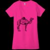 Ladies' Jersey Short-Sleeve Deep V-Neck T-Shirt Thumbnail