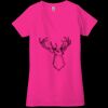 Ladies' Jersey Short-Sleeve Deep V-Neck T-Shirt Thumbnail