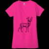 Ladies' Jersey Short-Sleeve Deep V-Neck T-Shirt Thumbnail