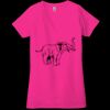 Ladies' Jersey Short-Sleeve Deep V-Neck T-Shirt Thumbnail