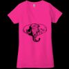 Ladies' Jersey Short-Sleeve Deep V-Neck T-Shirt Thumbnail