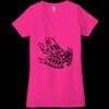 Ladies' Jersey Short-Sleeve Deep V-Neck T-Shirt Thumbnail