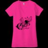 Ladies' Jersey Short-Sleeve Deep V-Neck T-Shirt Thumbnail