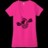 Ladies' Jersey Short-Sleeve Deep V-Neck T-Shirt Thumbnail