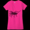 Ladies' Jersey Short-Sleeve Deep V-Neck T-Shirt Thumbnail