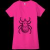 Ladies' Jersey Short-Sleeve Deep V-Neck T-Shirt Thumbnail