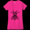 Ladies' Jersey Short-Sleeve Deep V-Neck T-Shirt Thumbnail