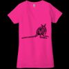 Ladies' Jersey Short-Sleeve Deep V-Neck T-Shirt Thumbnail