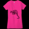 Ladies' Jersey Short-Sleeve Deep V-Neck T-Shirt Thumbnail