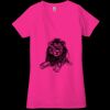 Ladies' Jersey Short-Sleeve Deep V-Neck T-Shirt Thumbnail