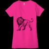 Ladies' Jersey Short-Sleeve Deep V-Neck T-Shirt Thumbnail