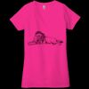 Ladies' Jersey Short-Sleeve Deep V-Neck T-Shirt Thumbnail