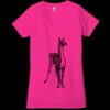 Ladies' Jersey Short-Sleeve Deep V-Neck T-Shirt Thumbnail