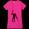 Ladies' Jersey Short-Sleeve Deep V-Neck T-Shirt Thumbnail