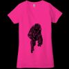 Ladies' Jersey Short-Sleeve Deep V-Neck T-Shirt Thumbnail