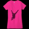 Ladies' Jersey Short-Sleeve Deep V-Neck T-Shirt Thumbnail