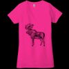 Ladies' Jersey Short-Sleeve Deep V-Neck T-Shirt Thumbnail