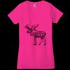 Ladies' Jersey Short-Sleeve Deep V-Neck T-Shirt Thumbnail