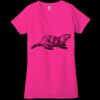 Ladies' Jersey Short-Sleeve Deep V-Neck T-Shirt Thumbnail