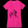 Ladies' Jersey Short-Sleeve Deep V-Neck T-Shirt Thumbnail