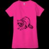 Ladies' Jersey Short-Sleeve Deep V-Neck T-Shirt Thumbnail