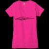 Ladies' Jersey Short-Sleeve Deep V-Neck T-Shirt Thumbnail