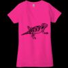 Ladies' Jersey Short-Sleeve Deep V-Neck T-Shirt Thumbnail