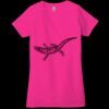 Ladies' Jersey Short-Sleeve Deep V-Neck T-Shirt Thumbnail