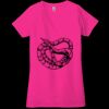 Ladies' Jersey Short-Sleeve Deep V-Neck T-Shirt Thumbnail