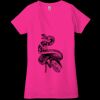 Ladies' Jersey Short-Sleeve Deep V-Neck T-Shirt Thumbnail