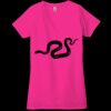 Ladies' Jersey Short-Sleeve Deep V-Neck T-Shirt Thumbnail