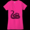 Ladies' Jersey Short-Sleeve Deep V-Neck T-Shirt Thumbnail