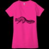 Ladies' Jersey Short-Sleeve Deep V-Neck T-Shirt Thumbnail