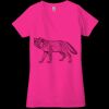 Ladies' Jersey Short-Sleeve Deep V-Neck T-Shirt Thumbnail