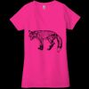 Ladies' Jersey Short-Sleeve Deep V-Neck T-Shirt Thumbnail