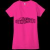 Ladies' Jersey Short-Sleeve Deep V-Neck T-Shirt Thumbnail