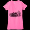 Ladies' Jersey Short-Sleeve Deep V-Neck T-Shirt Thumbnail