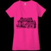 Ladies' Jersey Short-Sleeve Deep V-Neck T-Shirt Thumbnail