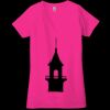 Ladies' Jersey Short-Sleeve Deep V-Neck T-Shirt Thumbnail