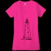 Ladies' Jersey Short-Sleeve Deep V-Neck T-Shirt Thumbnail