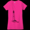 Ladies' Jersey Short-Sleeve Deep V-Neck T-Shirt Thumbnail