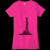 Ladies' Jersey Short-Sleeve Deep V-Neck T-Shirt Thumbnail