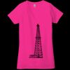 Ladies' Jersey Short-Sleeve Deep V-Neck T-Shirt Thumbnail