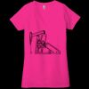 Ladies' Jersey Short-Sleeve Deep V-Neck T-Shirt Thumbnail