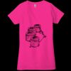 Ladies' Jersey Short-Sleeve Deep V-Neck T-Shirt Thumbnail