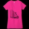 Ladies' Jersey Short-Sleeve Deep V-Neck T-Shirt Thumbnail