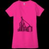 Ladies' Jersey Short-Sleeve Deep V-Neck T-Shirt Thumbnail