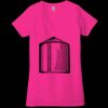 Ladies' Jersey Short-Sleeve Deep V-Neck T-Shirt Thumbnail