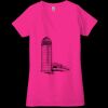 Ladies' Jersey Short-Sleeve Deep V-Neck T-Shirt Thumbnail